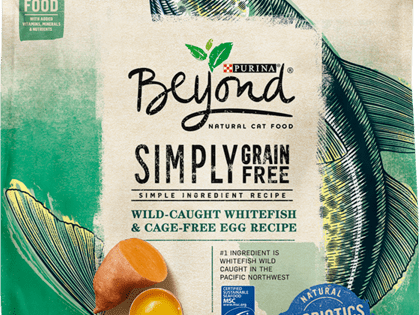 Purina Beyond Simply Grain Free Wild caught Whitefish Cage free Egg Recipe Cat Food Review